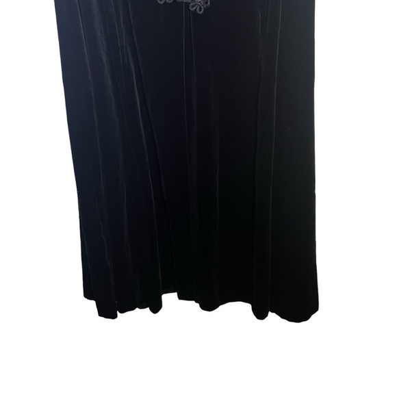 Laura Ashley Black Vintage Velvet Cloak Cape Small - Picture 4 of 15